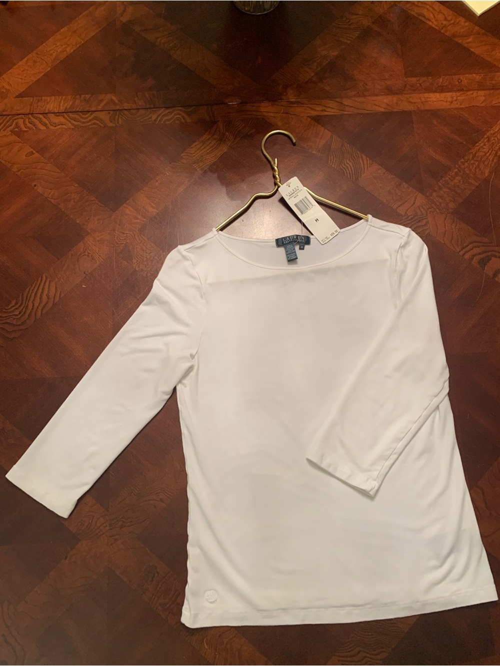 Lauren Ralph Lauren Women’s White Long Sleeve Top NWT Size M